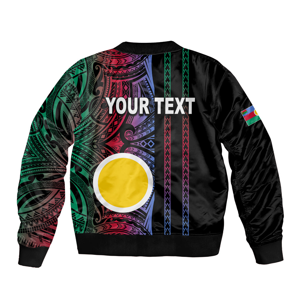 Custom Vanuatu Shefa Bomber Jacket Polynesian Tribal LT6 - Polynesian Pride