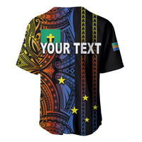Custom Vanuatu Tafea Baseball Jersey Polynesian Tribal LT6 - Polynesian Pride