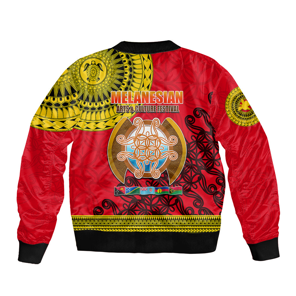 Papua New Guinea Bomber Jacket Melanesian Festival 2023 LT6 - Polynesian Pride