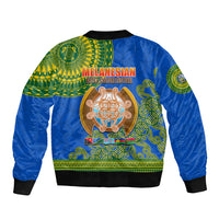 Solomon Islands Sleeve Zip Bomber Jacket Melanesian Festival 2023 LT6 - Polynesian Pride