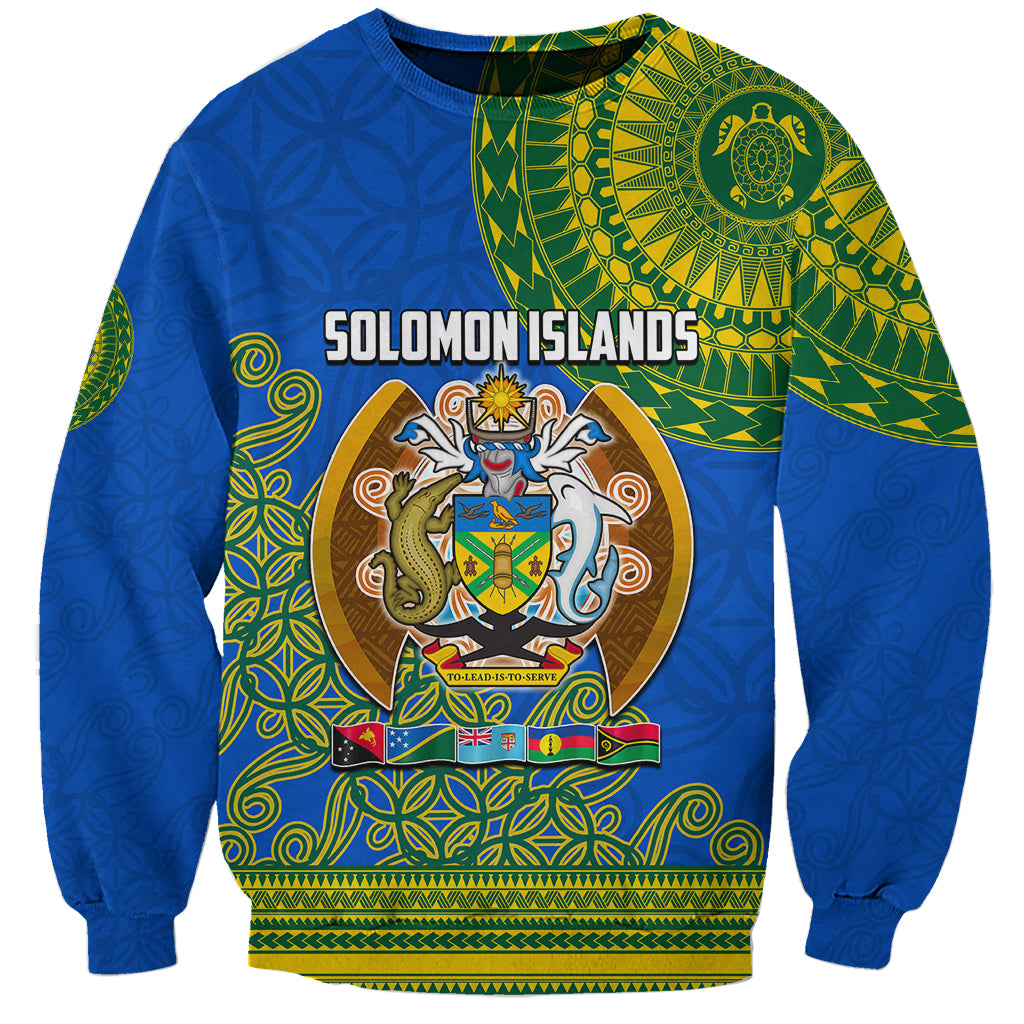 Solomon Islands Sweatshirt Melanesian Festival 2023 LT6 Unisex Green - Polynesian Pride