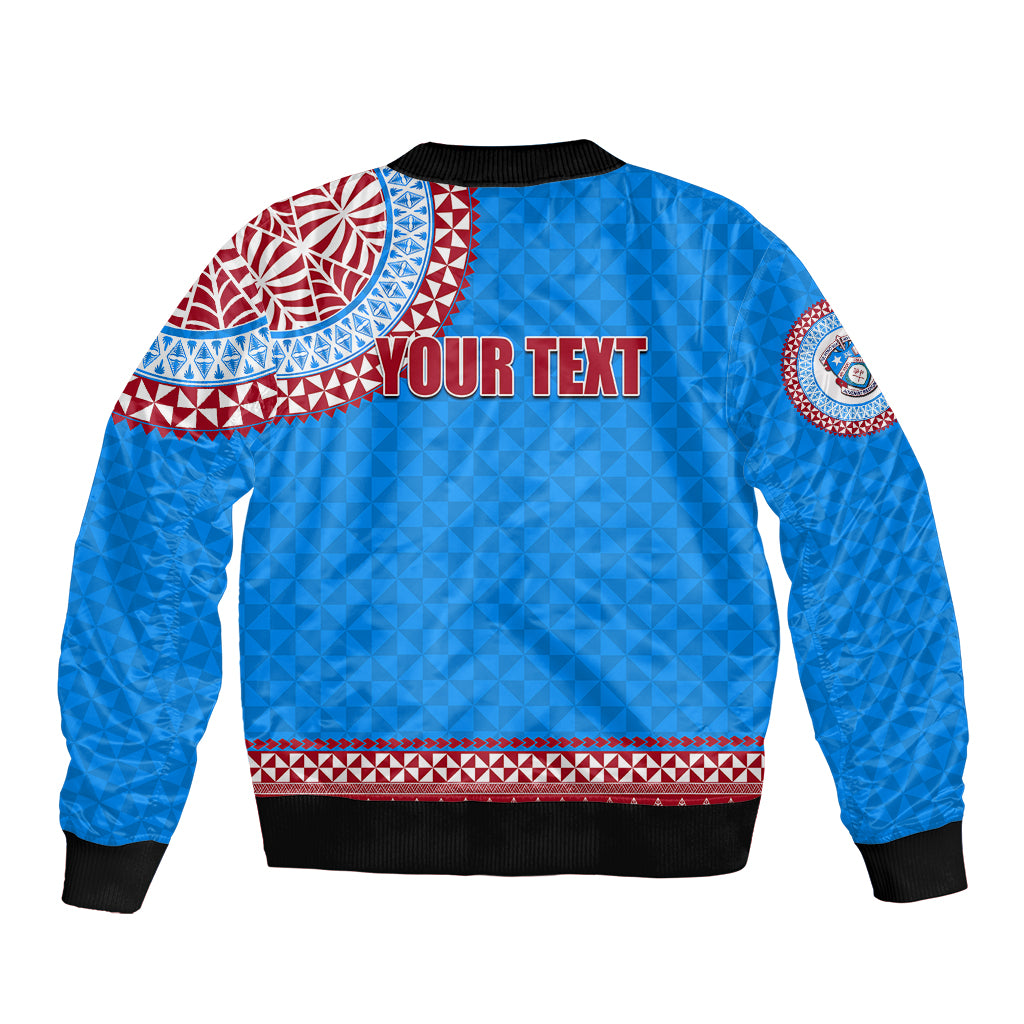 Tonga School Api Fo'ou College Bomber Jacket Tribal Pattern LT6 - Polynesian Pride