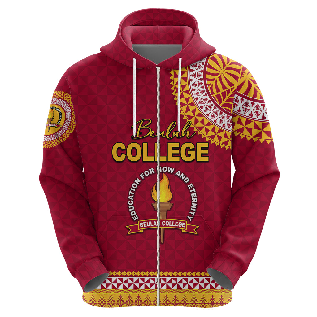 Tonga School Beulah College Hoodie Tribal Pattern LT6 - Polynesian Pride