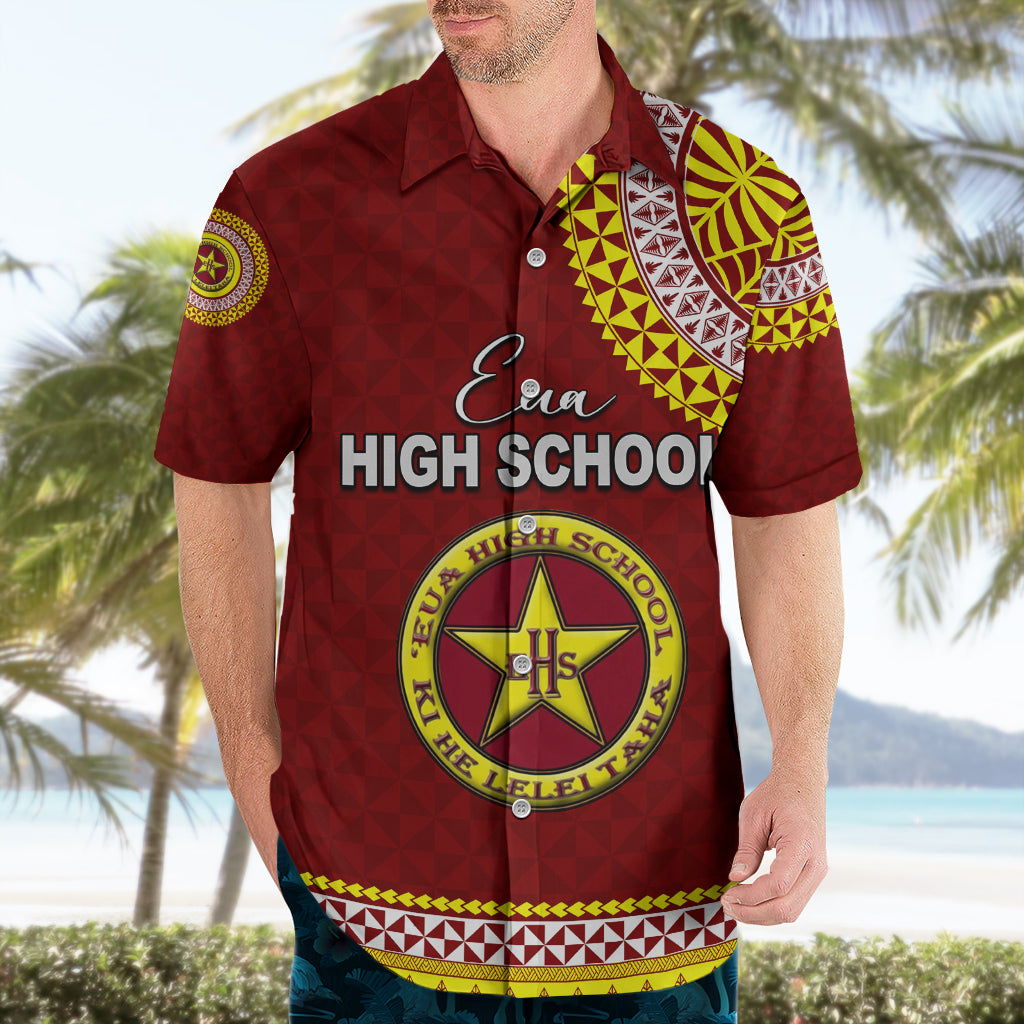 Tonga School Eua High School Hawaiian Shirt Tribal Pattern LT6 - Polynesian Pride