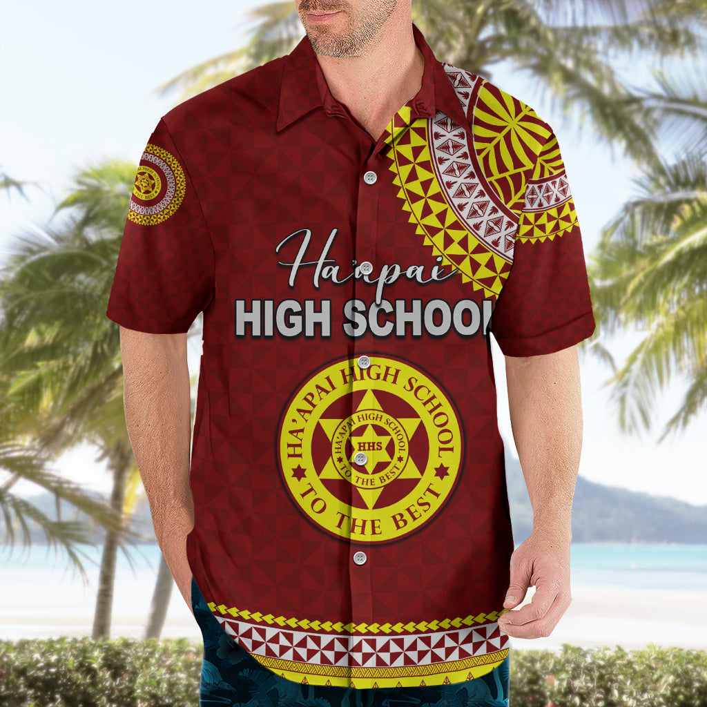 Tonga School Ha'apai High School Hawaiian Shirt Tribal Pattern LT6 - Polynesian Pride