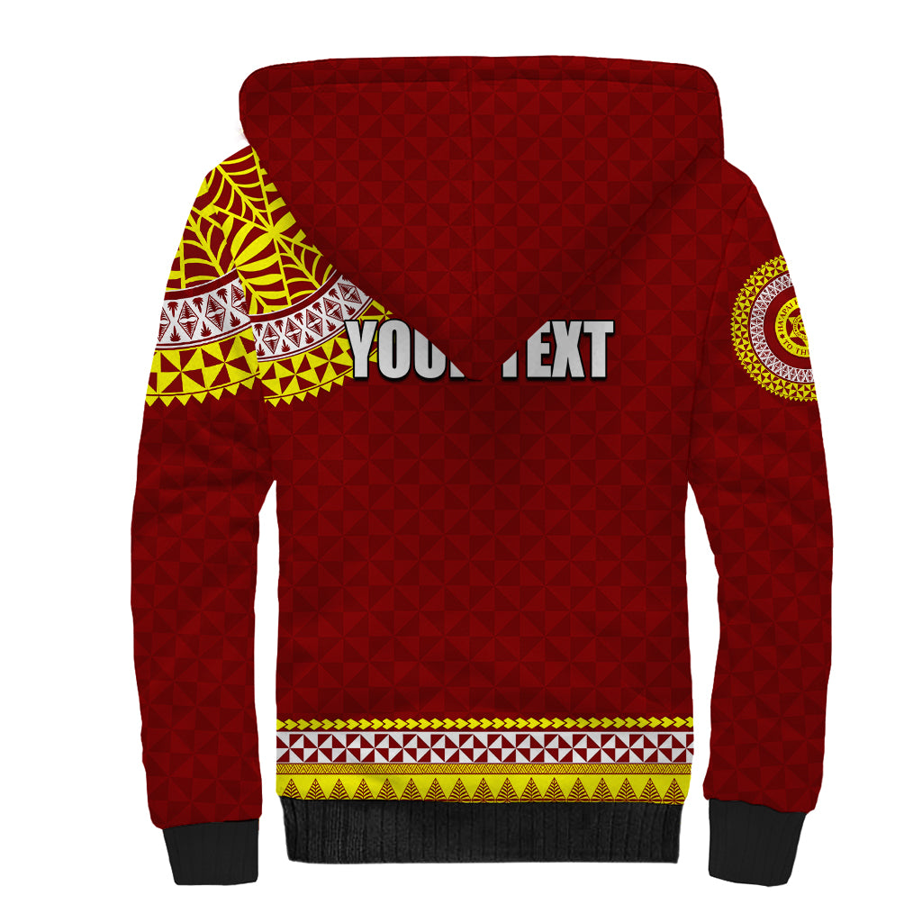 Tonga School Ha'apai High School Sherpa Hoodie Tribal Pattern LT6 - Polynesian Pride