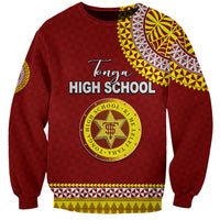 Tonga School Tonga High School Sweatshirt Tribal Pattern LT6 Unisex Maroon - Polynesian Pride