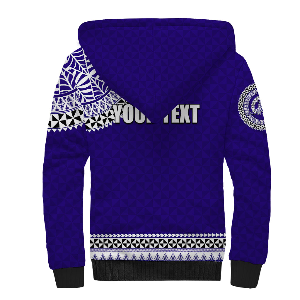 Tonga School Tupou College Sherpa Hoodie Tribal Pattern LT6 - Polynesian Pride