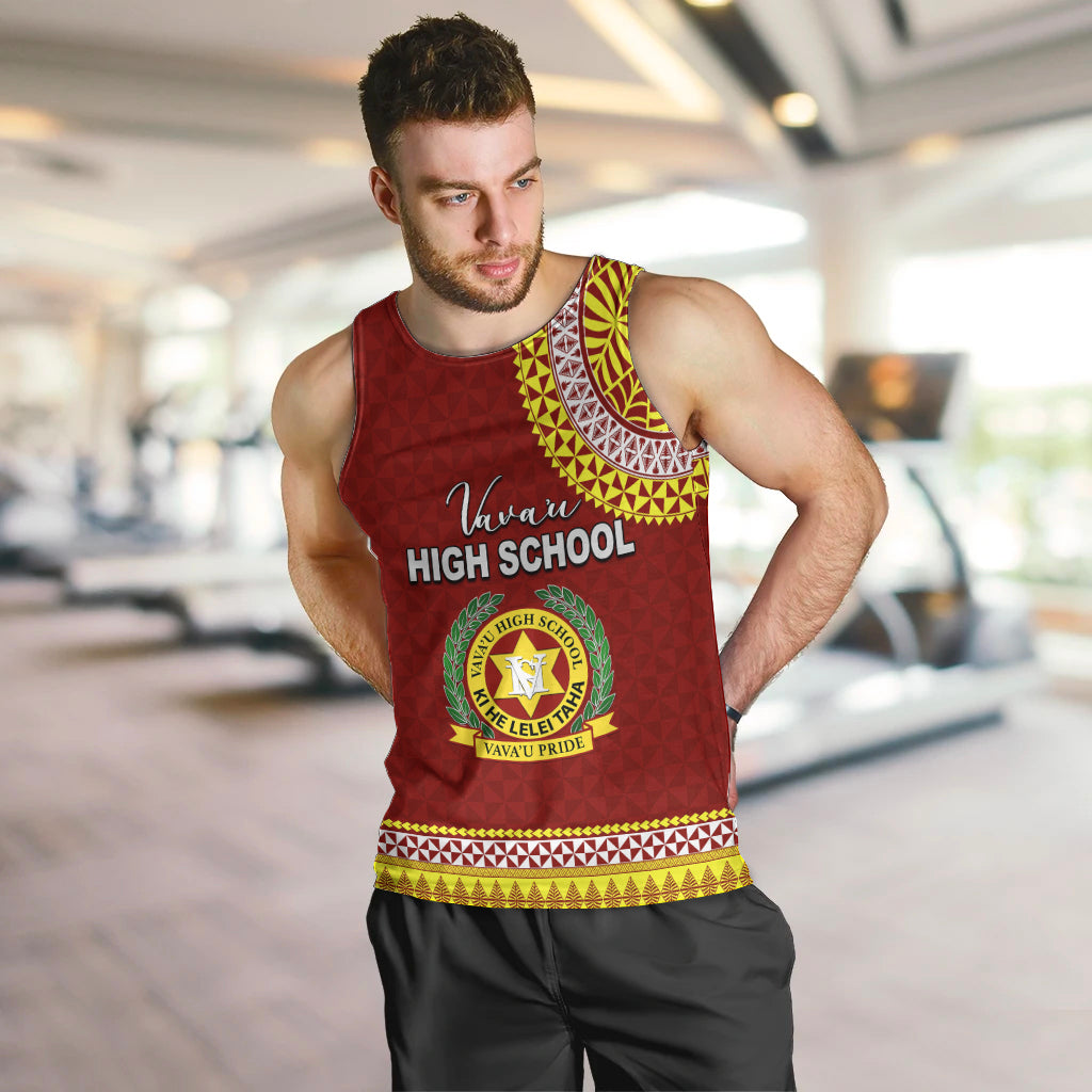 Tonga School Vava'u High School Men Tank Top Tribal Pattern LT6 - Polynesian Pride