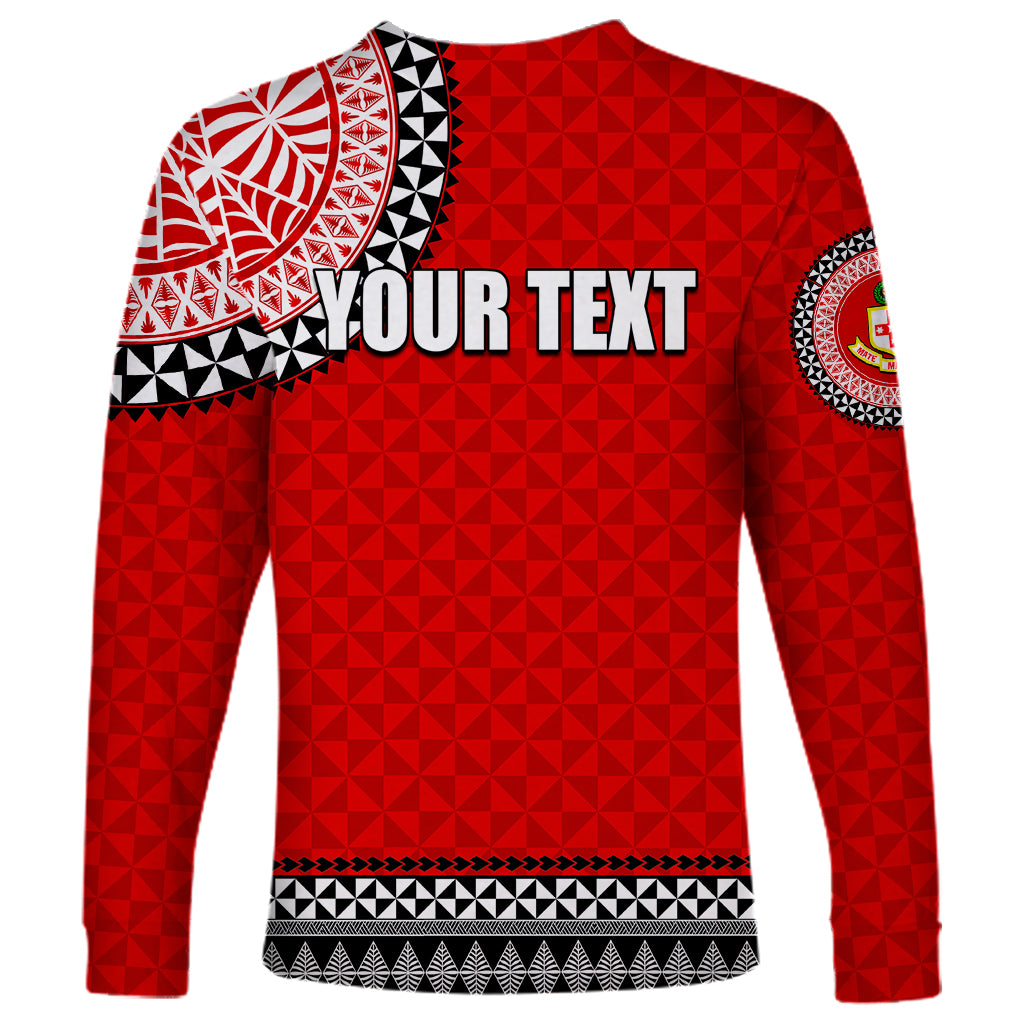 Tonga School Kolisi Tonga Long Sleeve Shirt Tribal Pattern LT6 - Polynesian Pride