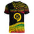 Custom Tribal Vanuatu Women V Neck T Shirt Pround To Be A Ni-Van LT6 - Polynesian Pride