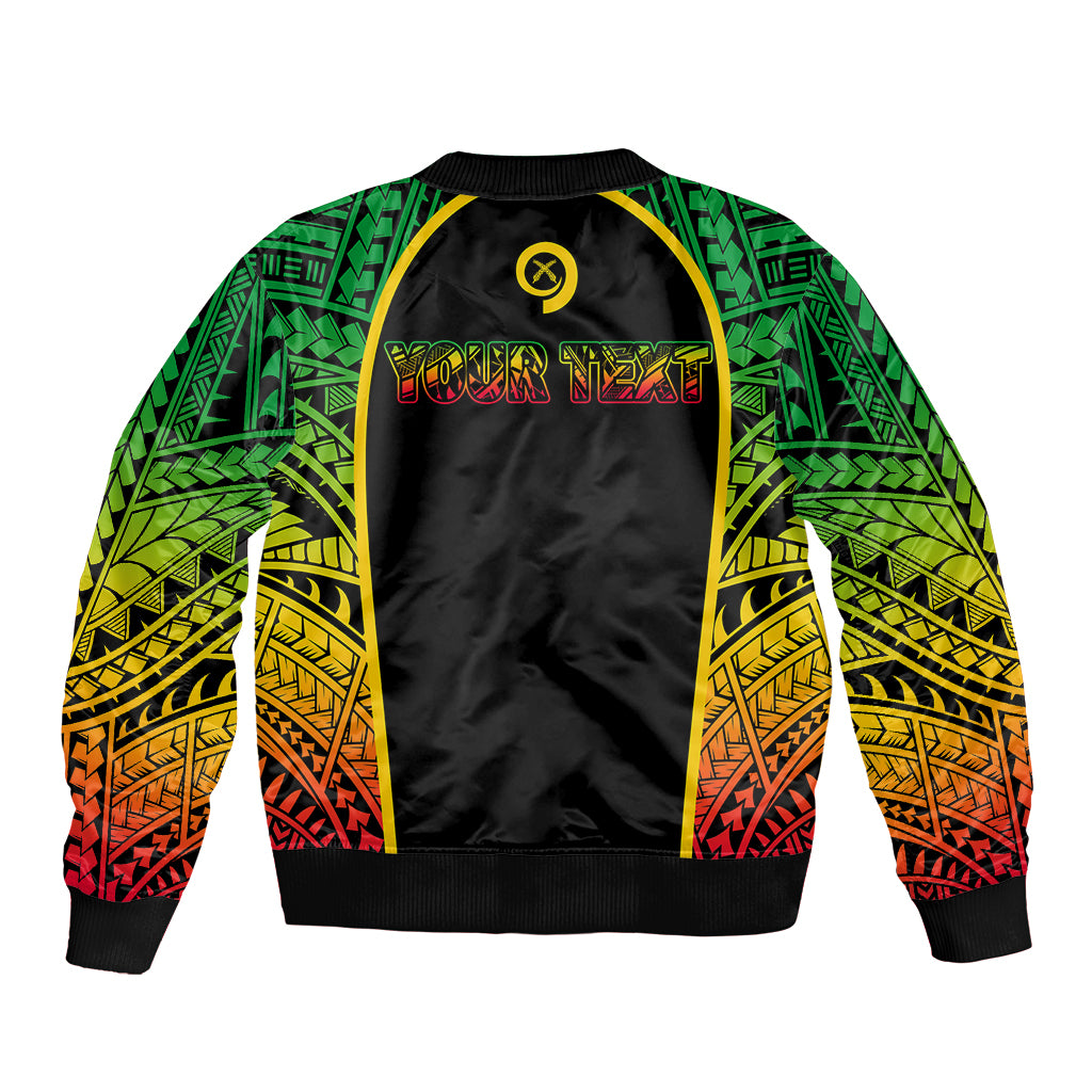 Custom Vanuatu Bomber Jacket Pround To Be A Ni-Van LT6 - Polynesian Pride