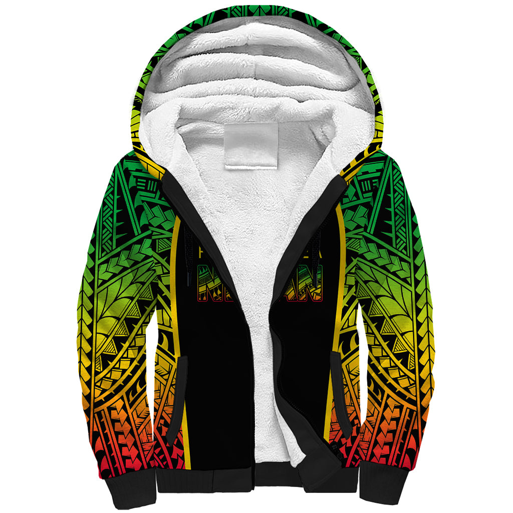 Custom Vanuatu Sherpa Hoodie Pround To Be A Ni-Van LT6 Unisex Black - Polynesian Pride