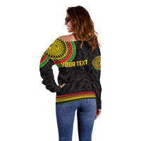 Custom Vanuatu Off Shoulder Sweater Polynesia Circle LT6 - Polynesian Pride