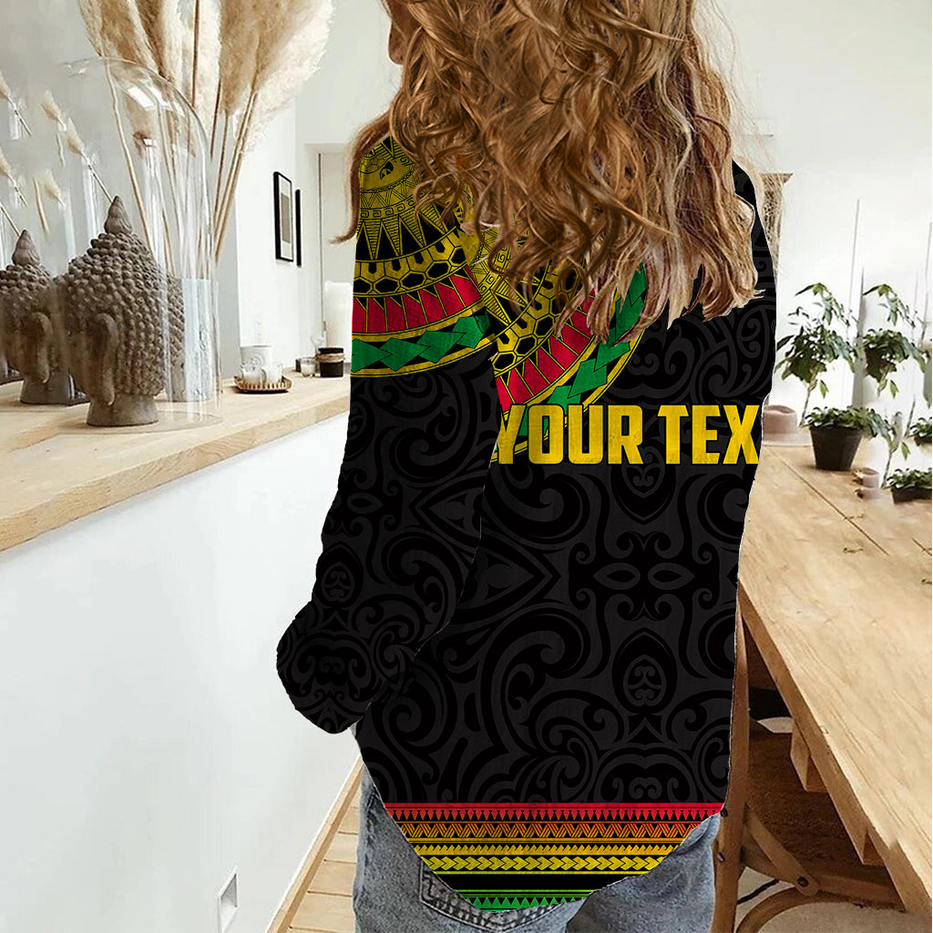 Custom Vanuatu Women Casual Shirt Polynesia Circle LT6 - Polynesian Pride