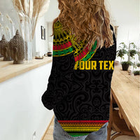 Custom Vanuatu Women Casual Shirt Polynesia Circle LT6 - Polynesian Pride