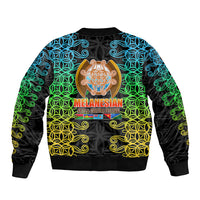 Melanesian Festival 2023 Bomber Jacket Tribal Patterns LT6 - Polynesian Pride