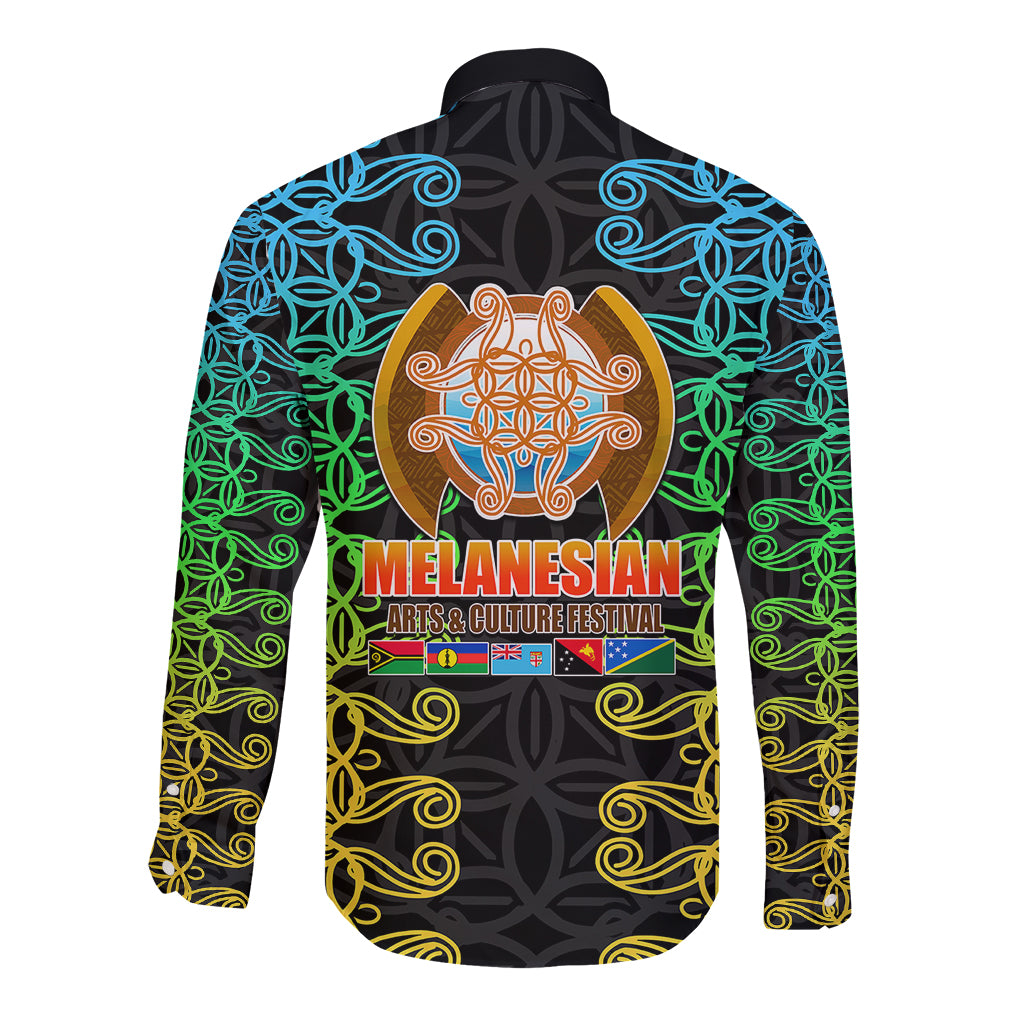 Melanesian Festival 2023 Long Sleeve Button Shirt Tribal Patterns LT6 - Polynesian Pride