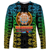 Melanesian Festival 2023 Long Sleeve Shirt Tribal Patterns LT6 Unisex Black - Polynesian Pride