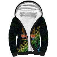 Melanesian Festival 2023 Sherpa Hoodie Fest'Napuan Black Style LT6 Unisex Black - Polynesian Pride