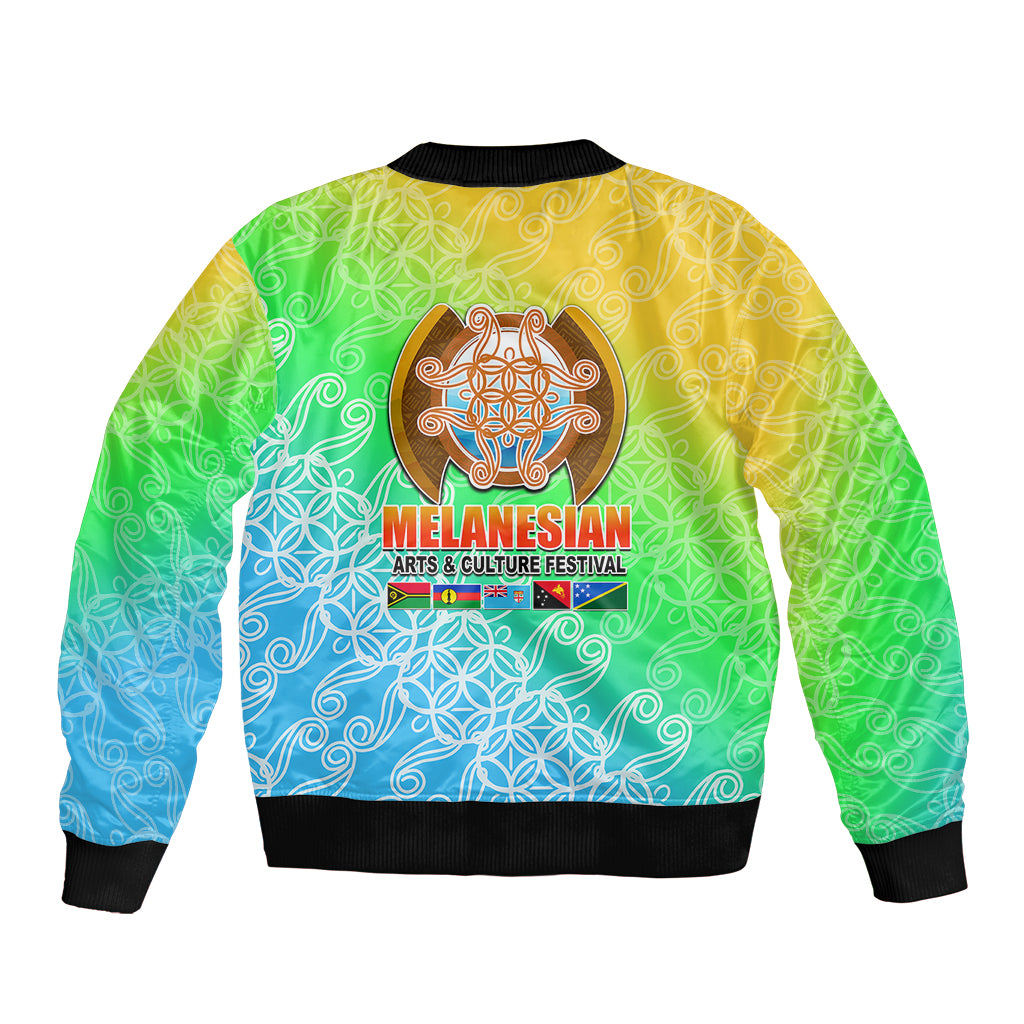Melanesian Festival 2023 Bomber Jacket Fest'Napuan Colorful Style LT6 - Polynesian Pride