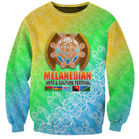 Melanesian Festival 2023 Sweatshirt Fest'Napuan Colorful Style LT6 Unisex Green - Polynesian Pride