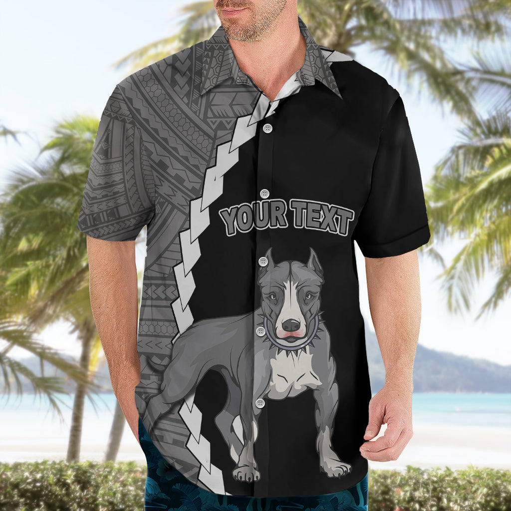 Custom Pitbull Dog Hawaiian Shirt With Polynesian Tribal Tattoo LT6 - Polynesian Pride