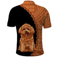 Custom Poodle Dog Polo Shirt With Polynesian Tribal Tattoo LT6 - Polynesian Pride
