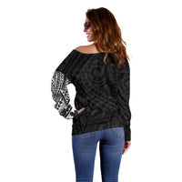 Polynesian Dachshund Dog Off Shoulder Sweater Dog In My Heart LT6 - Polynesian Pride
