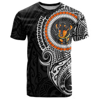 Polynesian Dachshund Dog T Shirt Dog In My Heart LT6 Black - Polynesian Pride