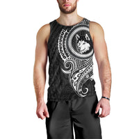 Polynesian Husky Dog Men Tank Top Dog In My Heart LT6 - Polynesian Pride