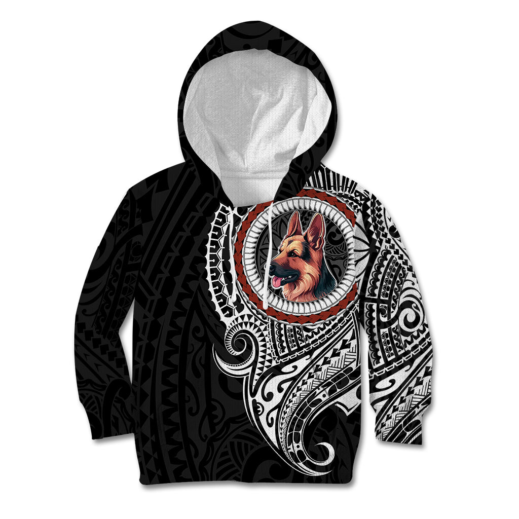 Polynesian German Shepherd Dog Kid Hoodie Dog In My Heart LT6 Hoodie Black - Polynesian Pride