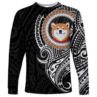 Polynesian Shiba Inu Dog Long Sleeve Shirt Dog In My Heart LT6 Unisex Black - Polynesian Pride