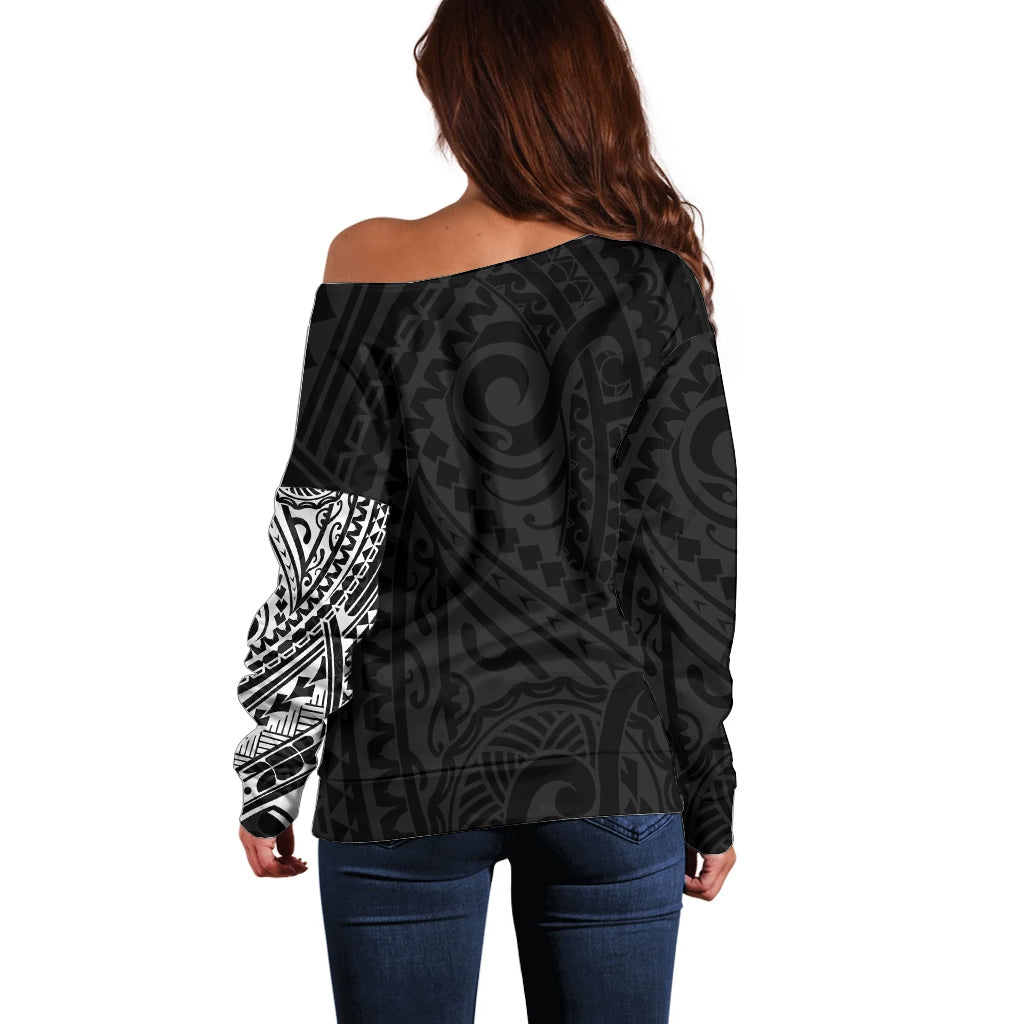 Polynesian Shiba Inu Dog Off Shoulder Sweater Dog In My Heart LT6 - Polynesian Pride