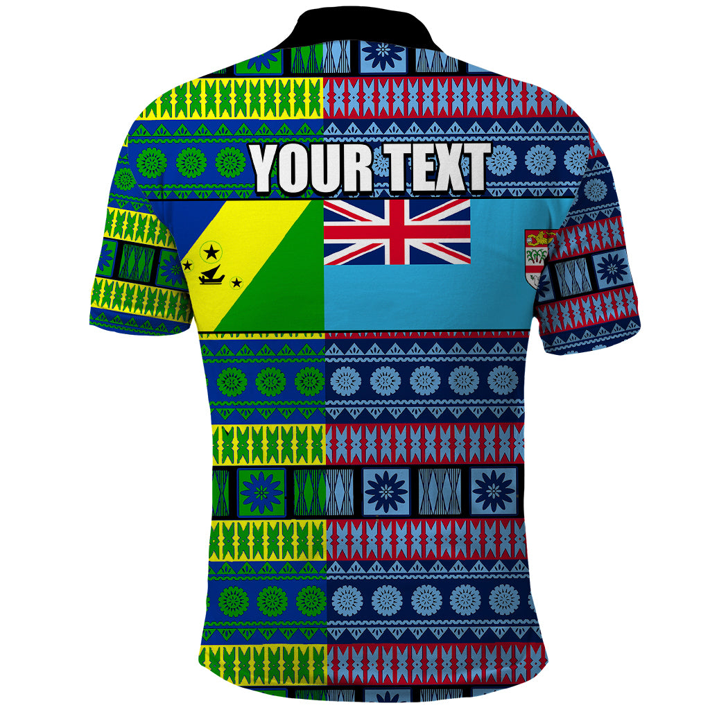 Custom Fiji Malampa Polo Shirt Tribal Patterns LT6 - Polynesian Pride