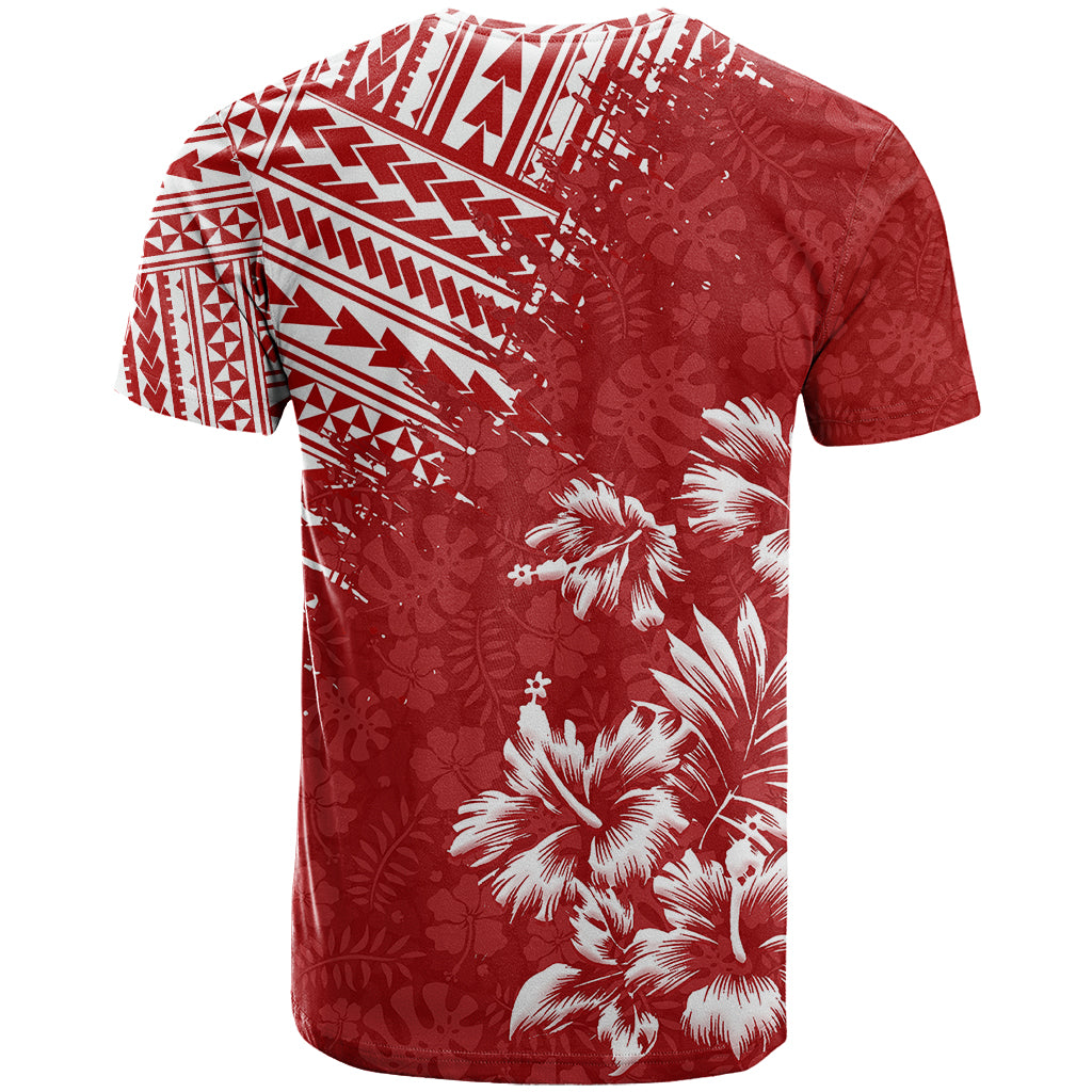 Hawaii Summer T Shirt Mix Polynesian Red LT6 - Polynesian Pride