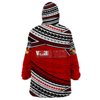 (Custom Personalised) Happy Fathers Day Tonga Wearable Blanket Hoodie I Love You Dad LT6 - Polynesian Pride