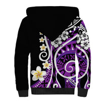 Plumeria Polynesian Sherpa Hoodie Trending Purple LT6 - Polynesian Pride