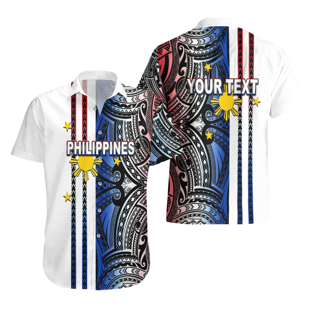 Custom Philippines Hawaiian Shirt Polynesian Tribal White LT6 - Polynesian Pride
