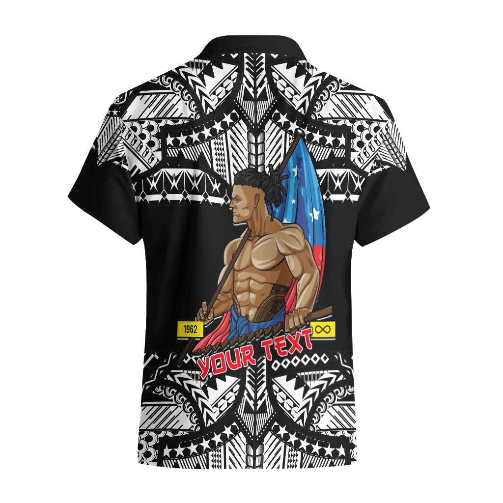 (Custom Personalised) Samoa Pride Hawaiian Shirt Tribal Patterns Black LT6 - Polynesian Pride