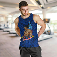 (Custom Personalised) Samoa Pride Men Tank Top Simple Blue Style LT6 - Polynesian Pride