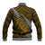 Polynesian Guam Baseball Jacket with Coat Of Arms Claws Style - Gold LT6 - Polynesian Pride