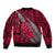 Polynesian Guam Bomber Jacket with Coat Of Arms Claws Style - Red LT6 - Polynesian Pride