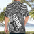 Polynesian Guam Hawaiian Shirt with Coat Of Arms Claws Style - White LT6 - Polynesian Pride
