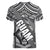 Polynesian Guam Women V Neck T Shirt with Coat Of Arms Claws Style - White LT6 - Polynesian Pride