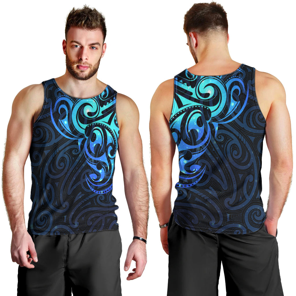 Matariki New Zealand Men Tank Top Maori New Year Galaxy Sky Blue LT6 - Polynesian Pride