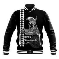 Custom Hawaii Baseball Jacket King Kamehameha Day - White LT6 Unisex White - Polynesian Pride