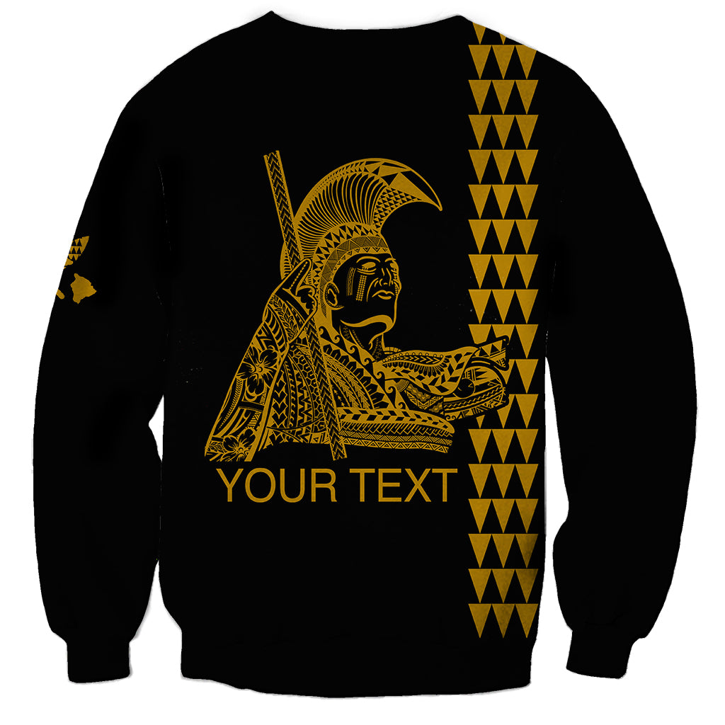 Custom Hawaii Sweatshirt King Kamehameha Day - Gold LT6 - Polynesian Pride