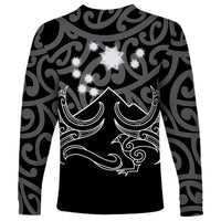Matariki New Zealand Long Sleeve Shirt Maori New Year White LT6 - Polynesian Pride