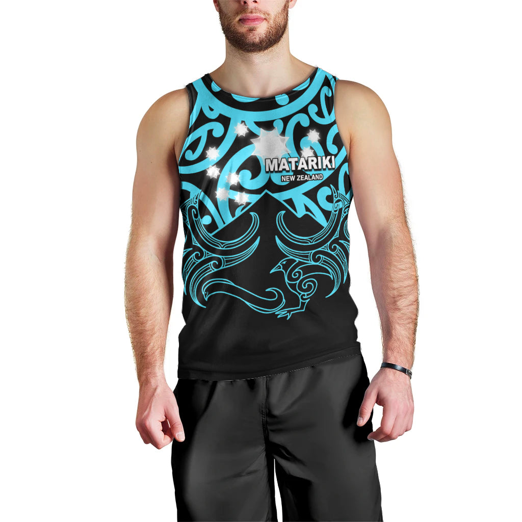 Matariki New Zealand Men Tank Top Maori New Year Light Blue LT6 - Polynesian Pride